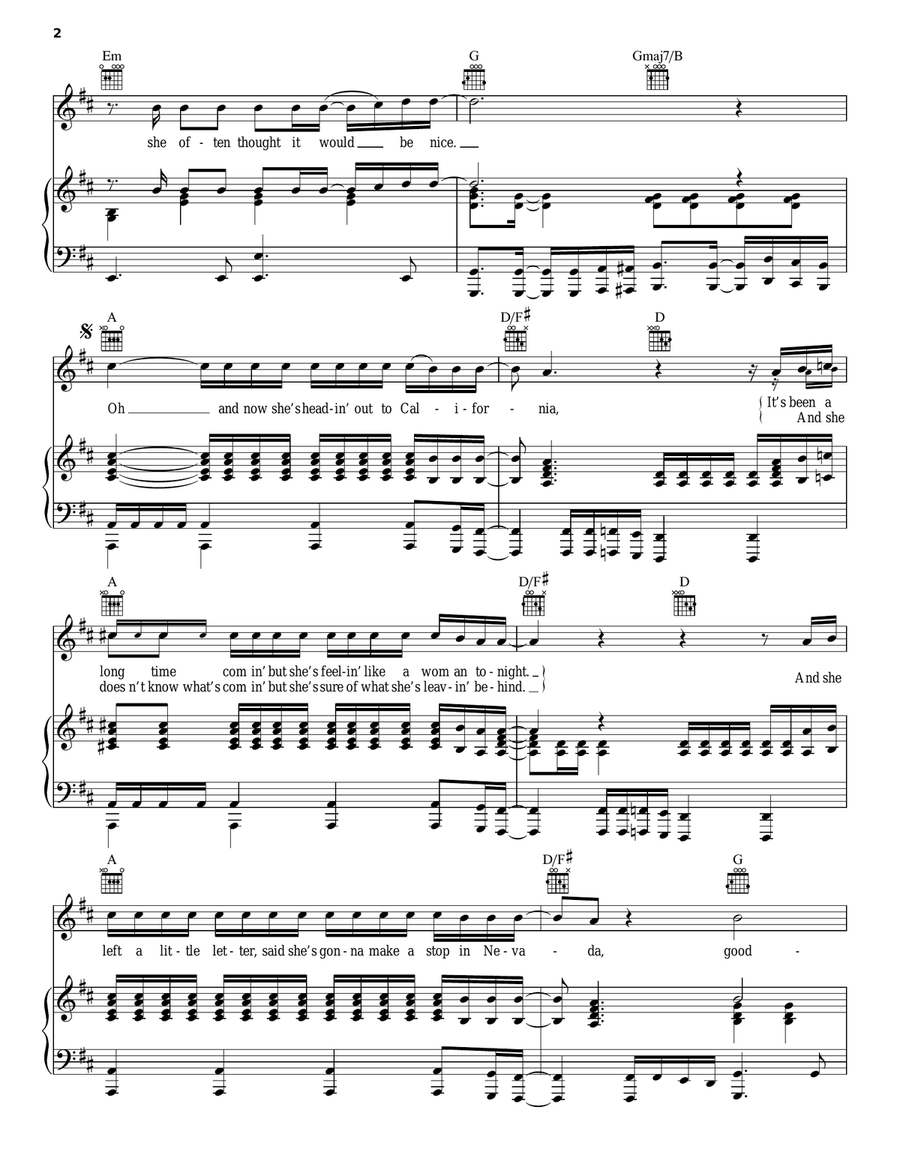 Stop In Nevada Stop In Nevada Acoustic Guitar scores gallery preview page 2