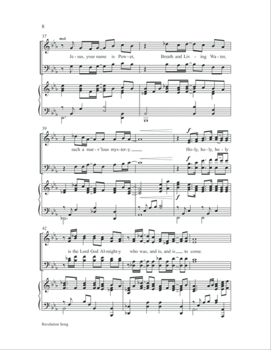 Revelation Song 4-Part scores gallery preview page 8