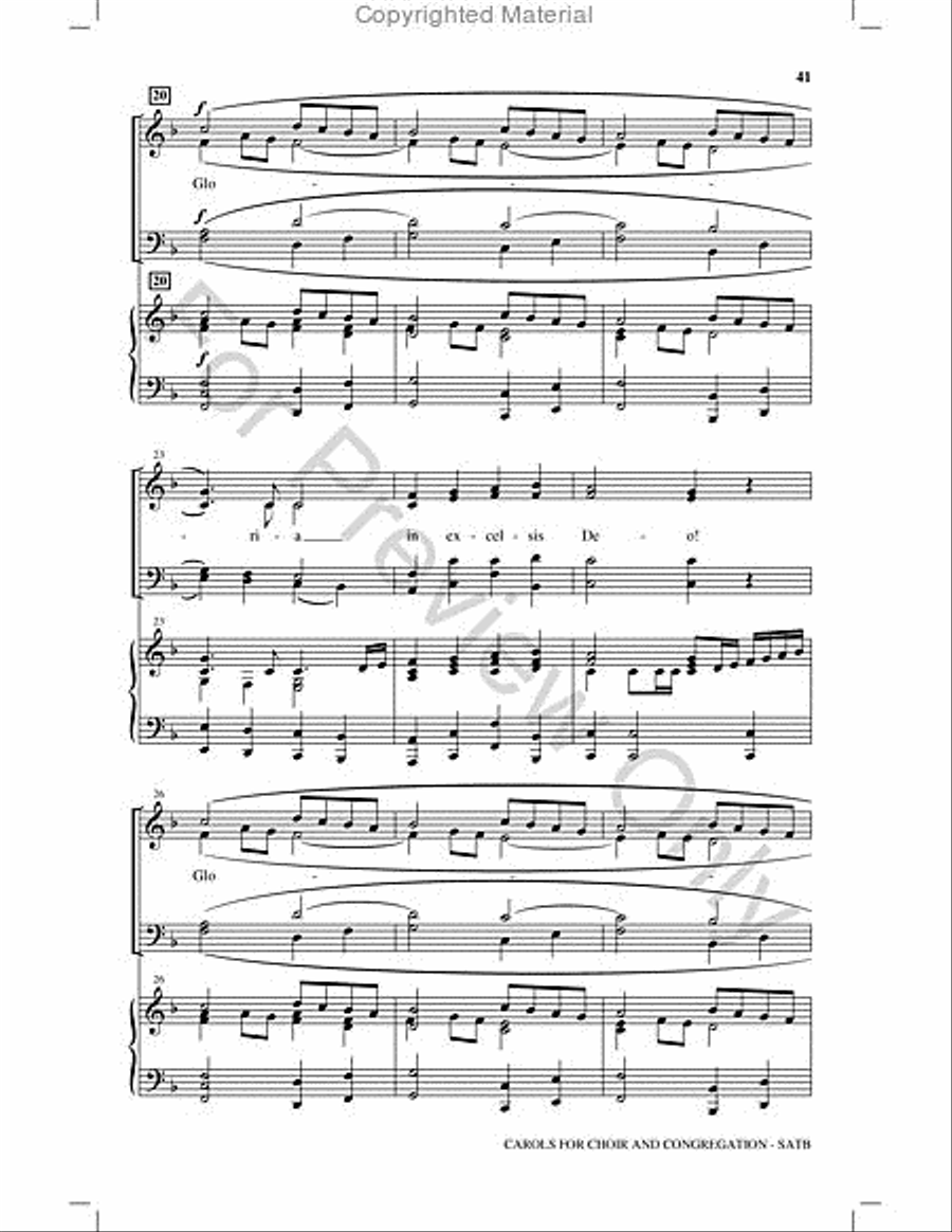 Carols for Choir and Congregation Choir scores gallery preview page 40