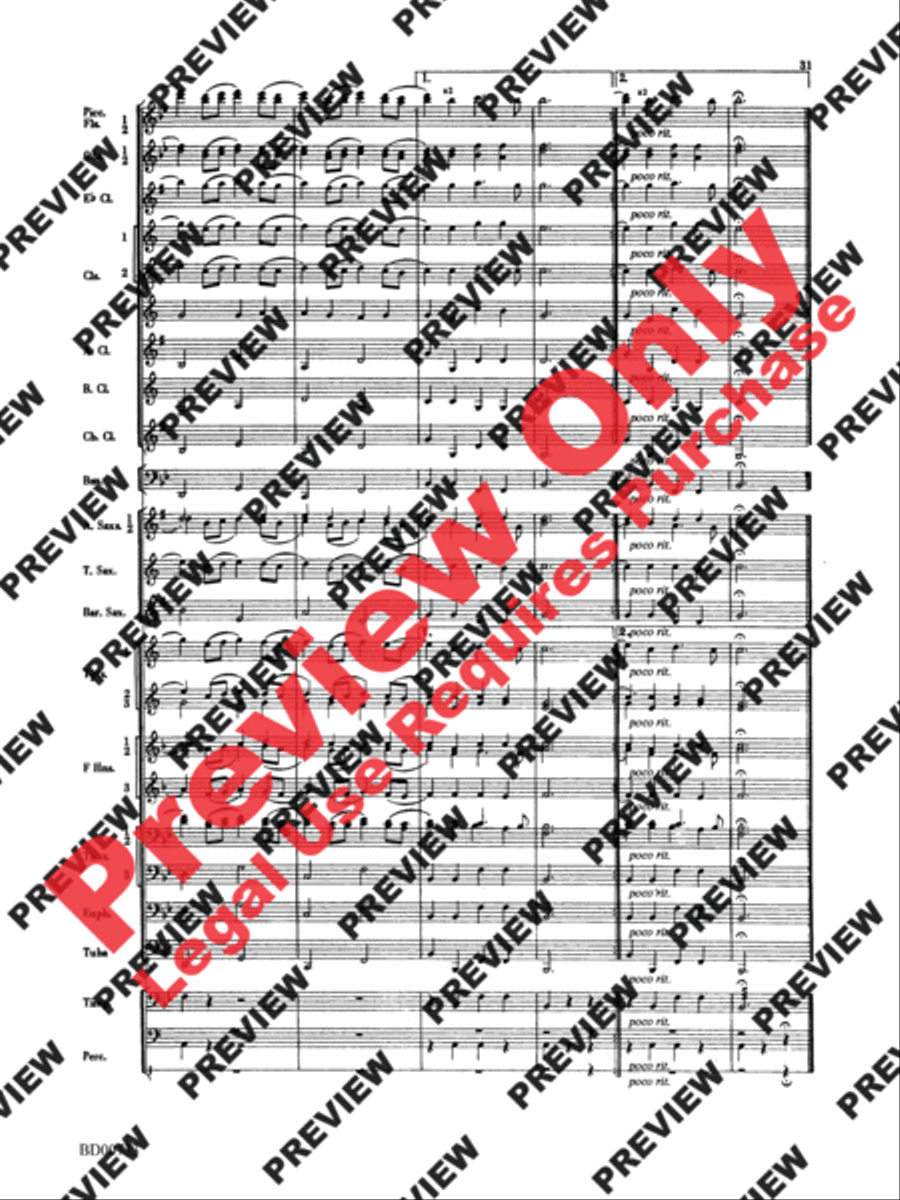 Water Music Suite Water Music Suite Concert Band scores gallery preview page 31