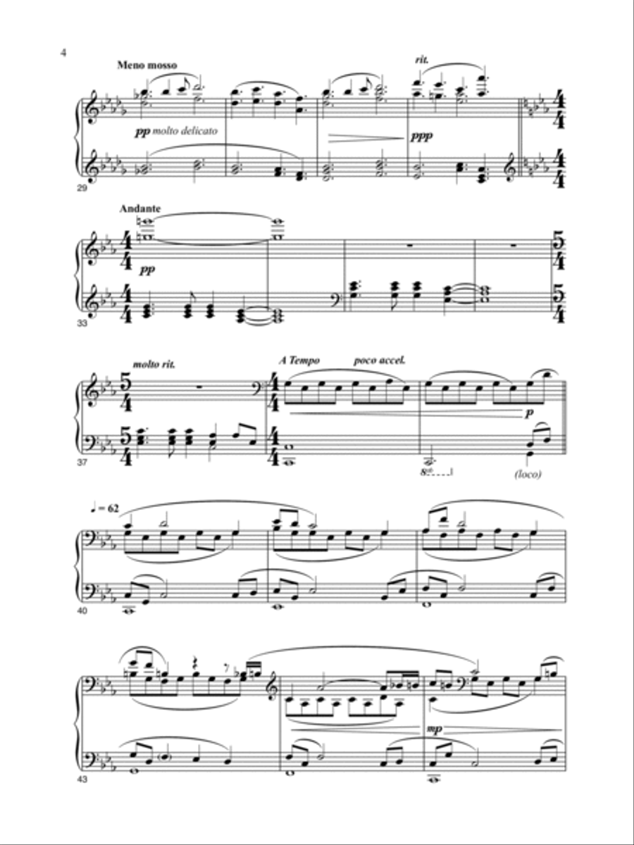 Sonata In Darkness (from The Batman) Piano Solo scores gallery preview page 4