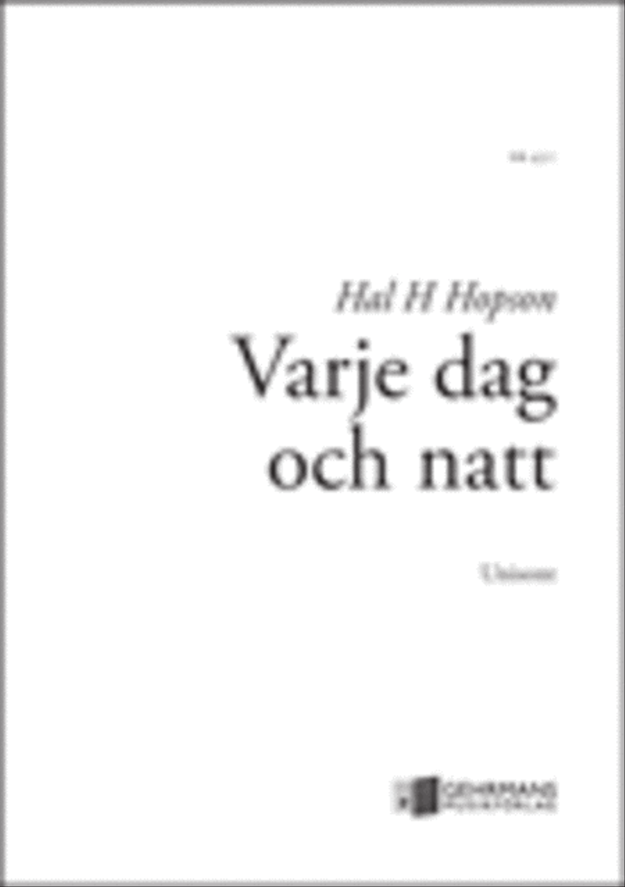 Varje dag och natt Varje dag och natt Unison Choir scores gallery preview page 1