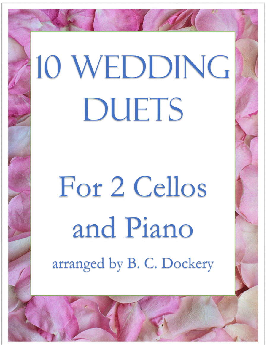 10 Wedding Duets for 2 Cellos and Piano String Duet scores gallery preview page 1