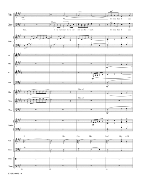 Evermore (from Beauty And The Beast) (arr. Ed Lojeski) - Full Score