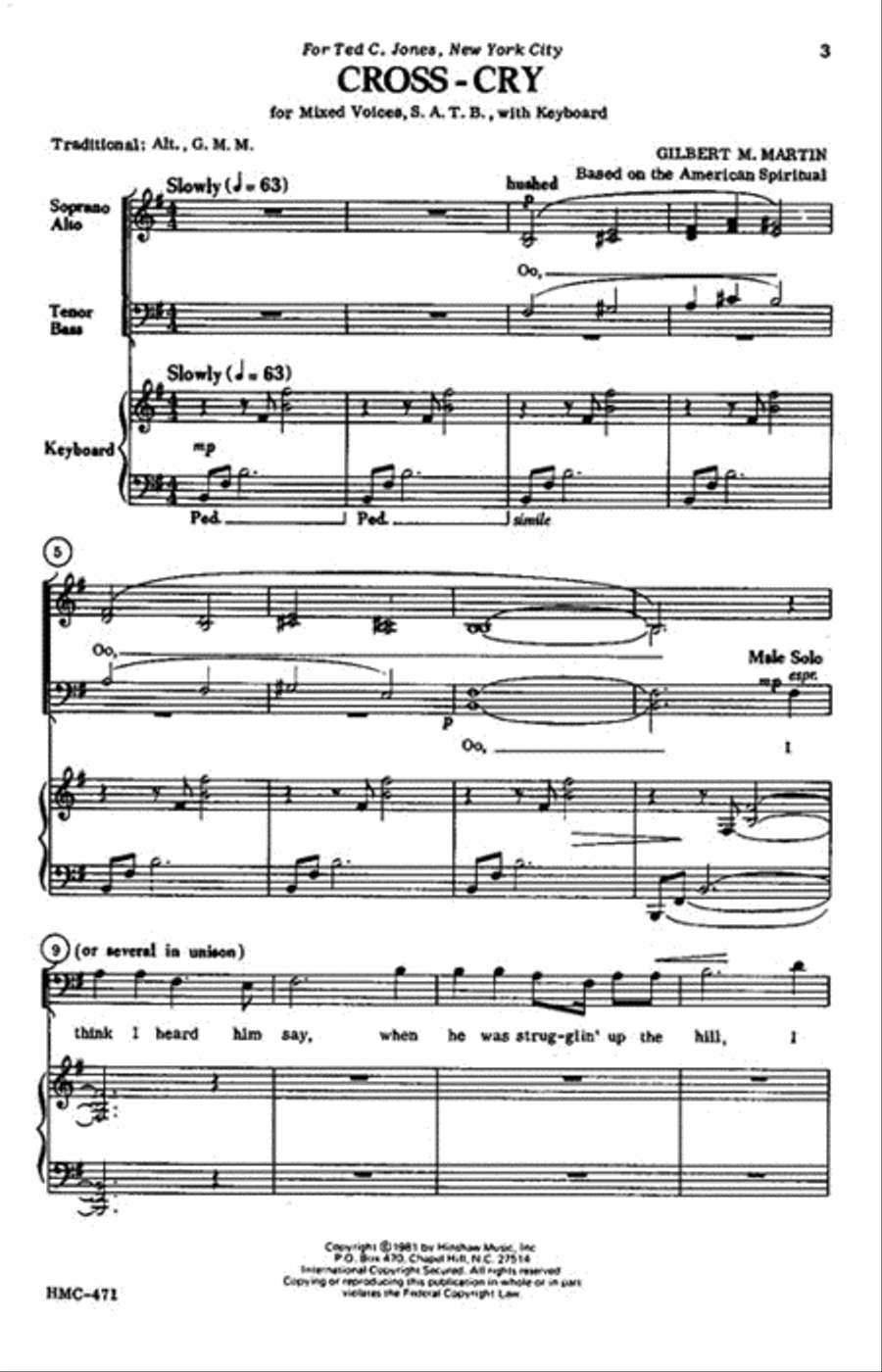 Cross-cry 4-Part scores gallery preview page 2