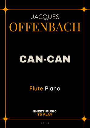 Book cover for Offenbach - Can-Can - Flute and Piano (Full Score and Parts)