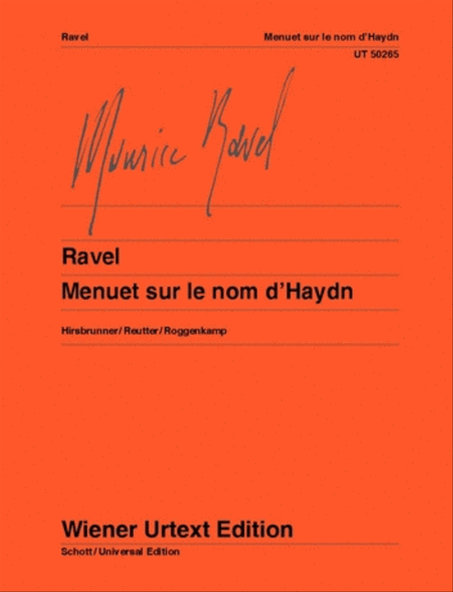 Menuet sur le nom d'Haydn Chamber Music scores gallery preview page 1