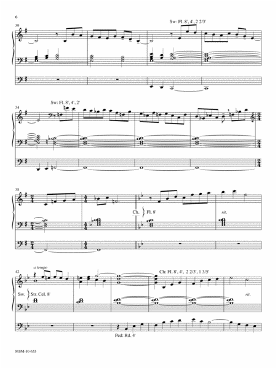 When In Our Music Three Hymn Settings for Organ Organ Solo scores gallery preview page 4