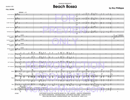 Doug Beach Bossa (Full Score)