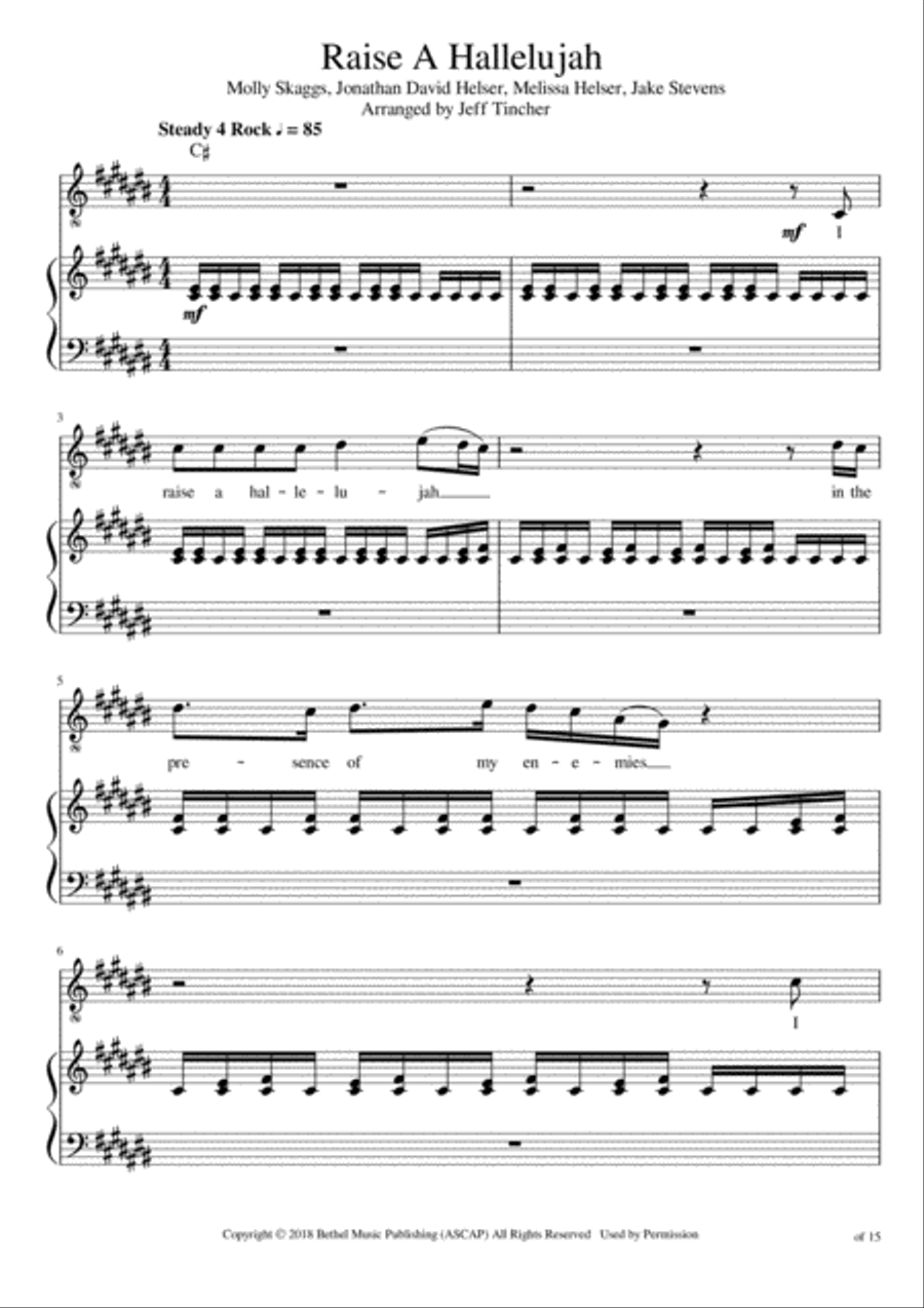Raise A Hallelujah Voice scores gallery preview page 2