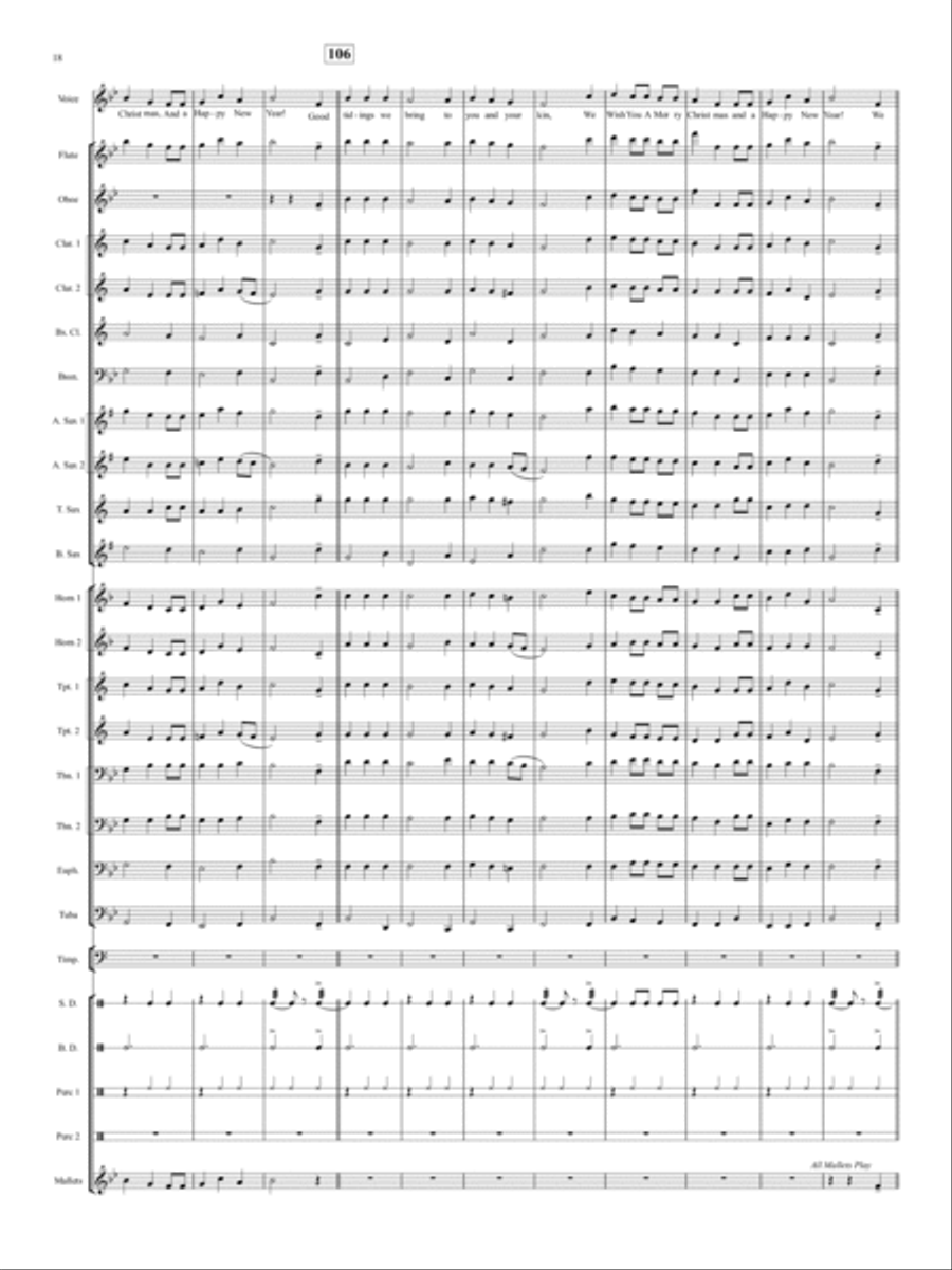 Sing Along With Santa! Concert Band scores gallery preview page 17
