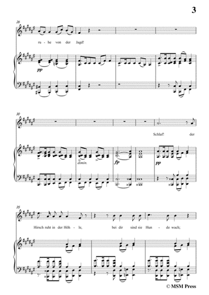 Schubert-Ellens Gesang II,Op.52 No.2,in F sharp Major,for Voice&Piano image number null