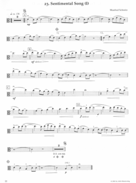 A Little Pop Music for Viola-27 Pieces for Violin or Viola or Cello or Flute and Piano