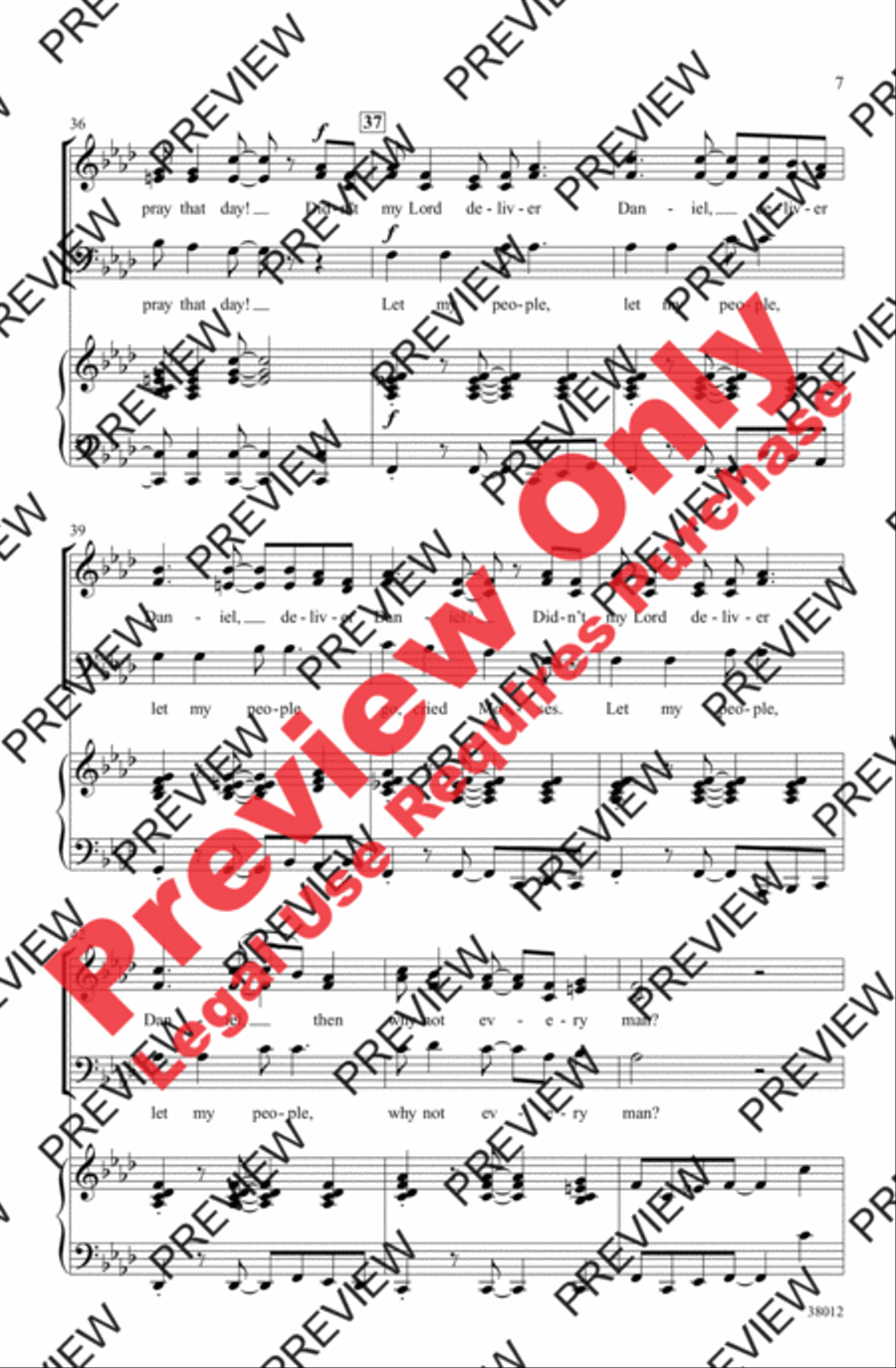 Moses and Daniel 3-Part scores gallery preview page 17