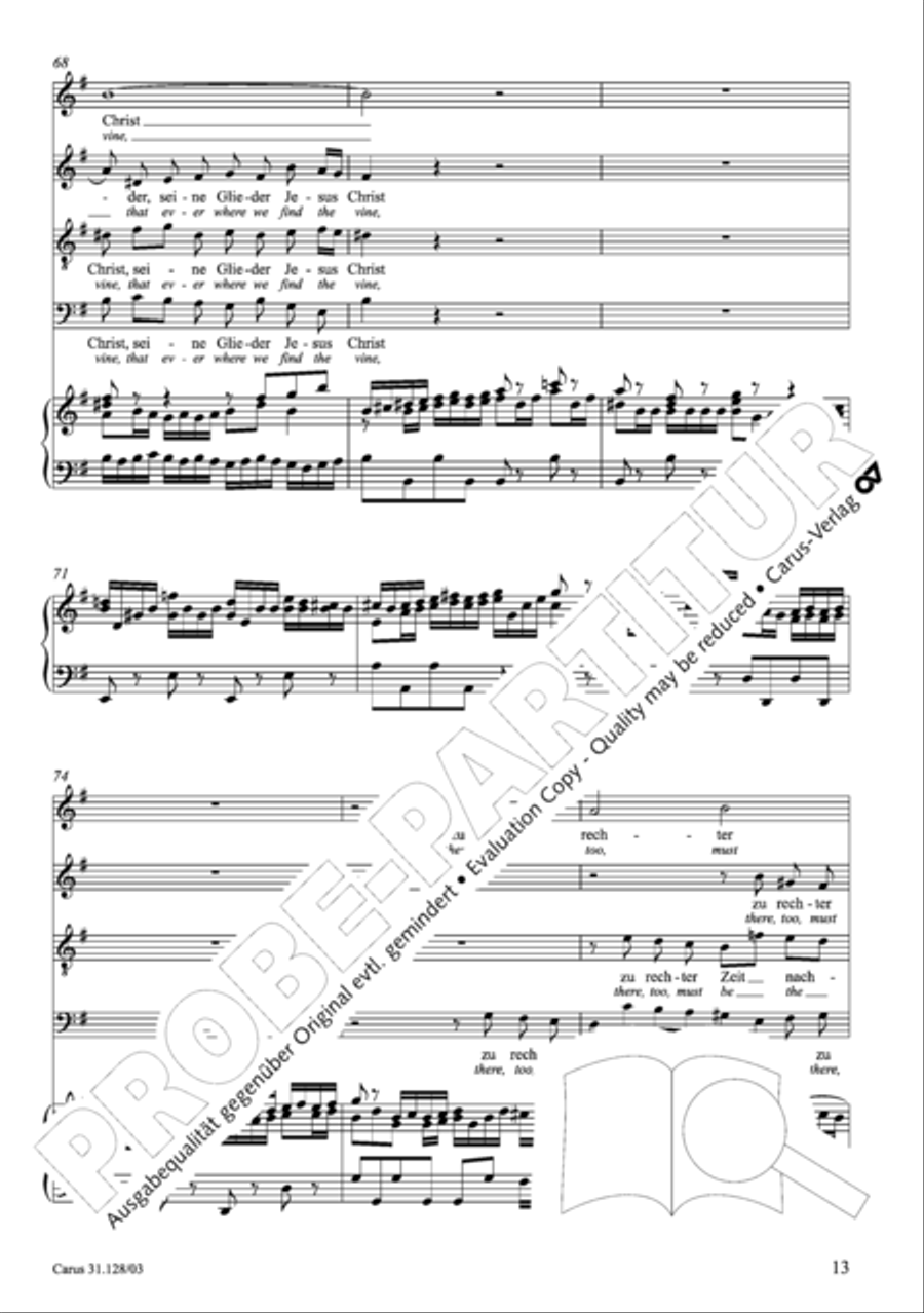 On Jesus Christ's ascent on high (Auf Christi Himmelfahrt allein) ATB scores gallery preview page 14