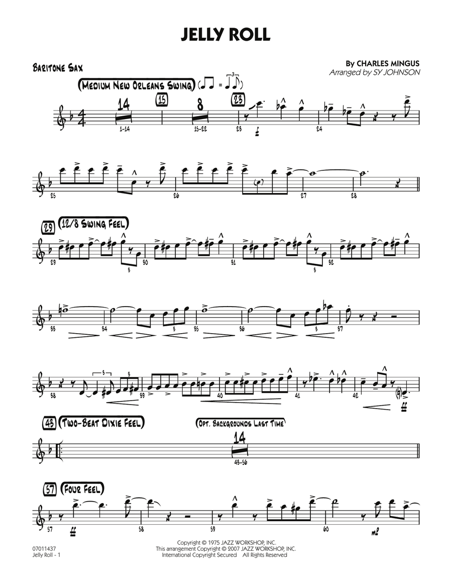 Jelly Roll - Baritone Sax
