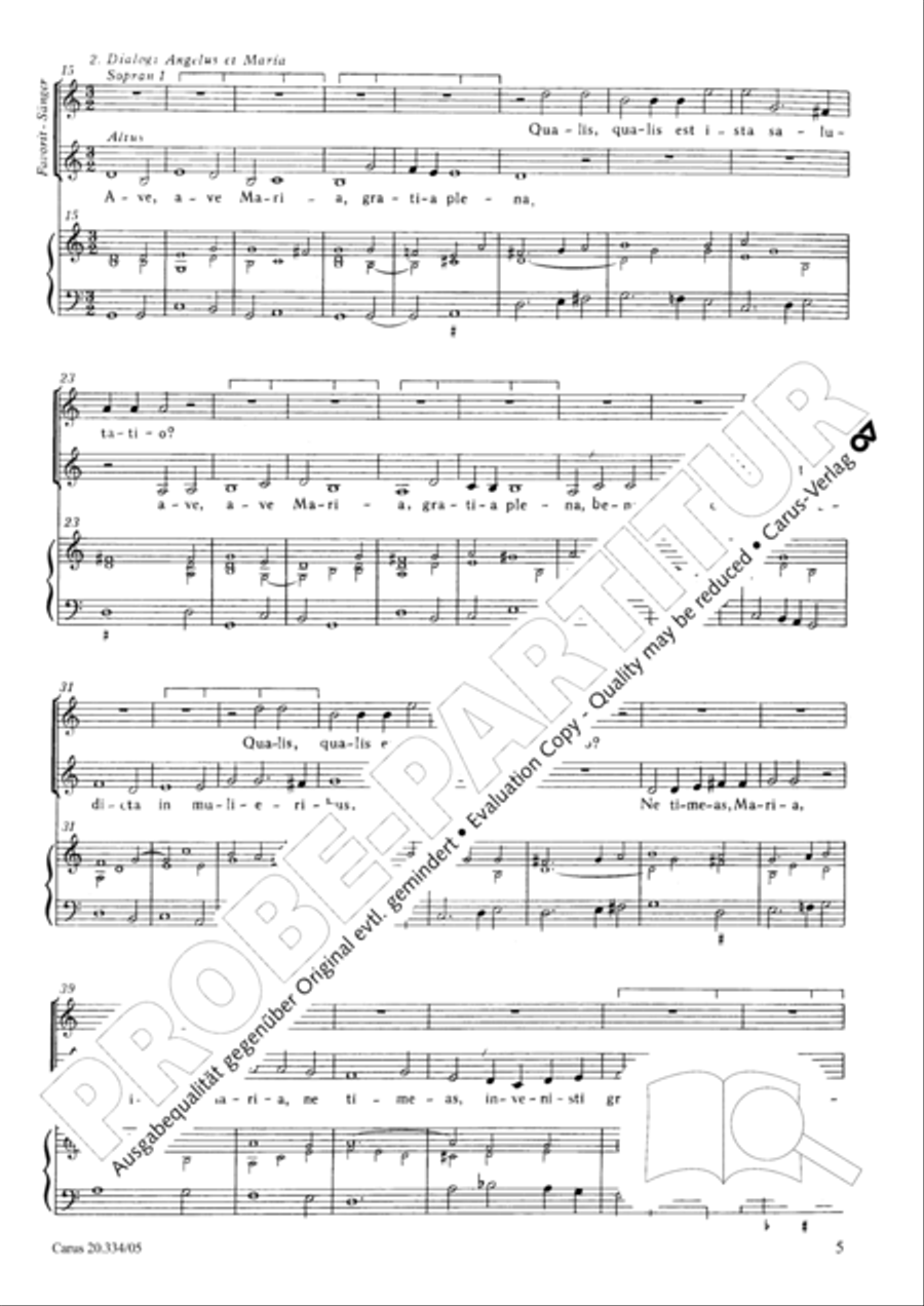 Ave Maria gratia plena SA scores gallery preview page 6
