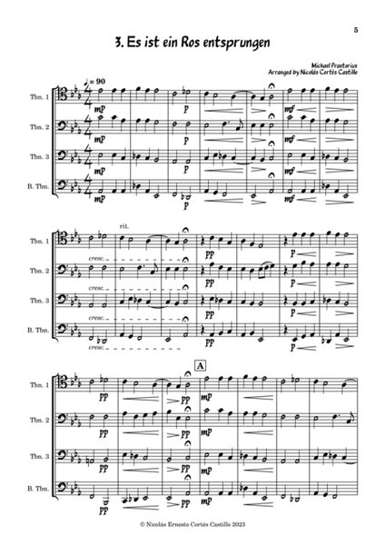 17 Christmas Carols for Trombone Quartet image number null