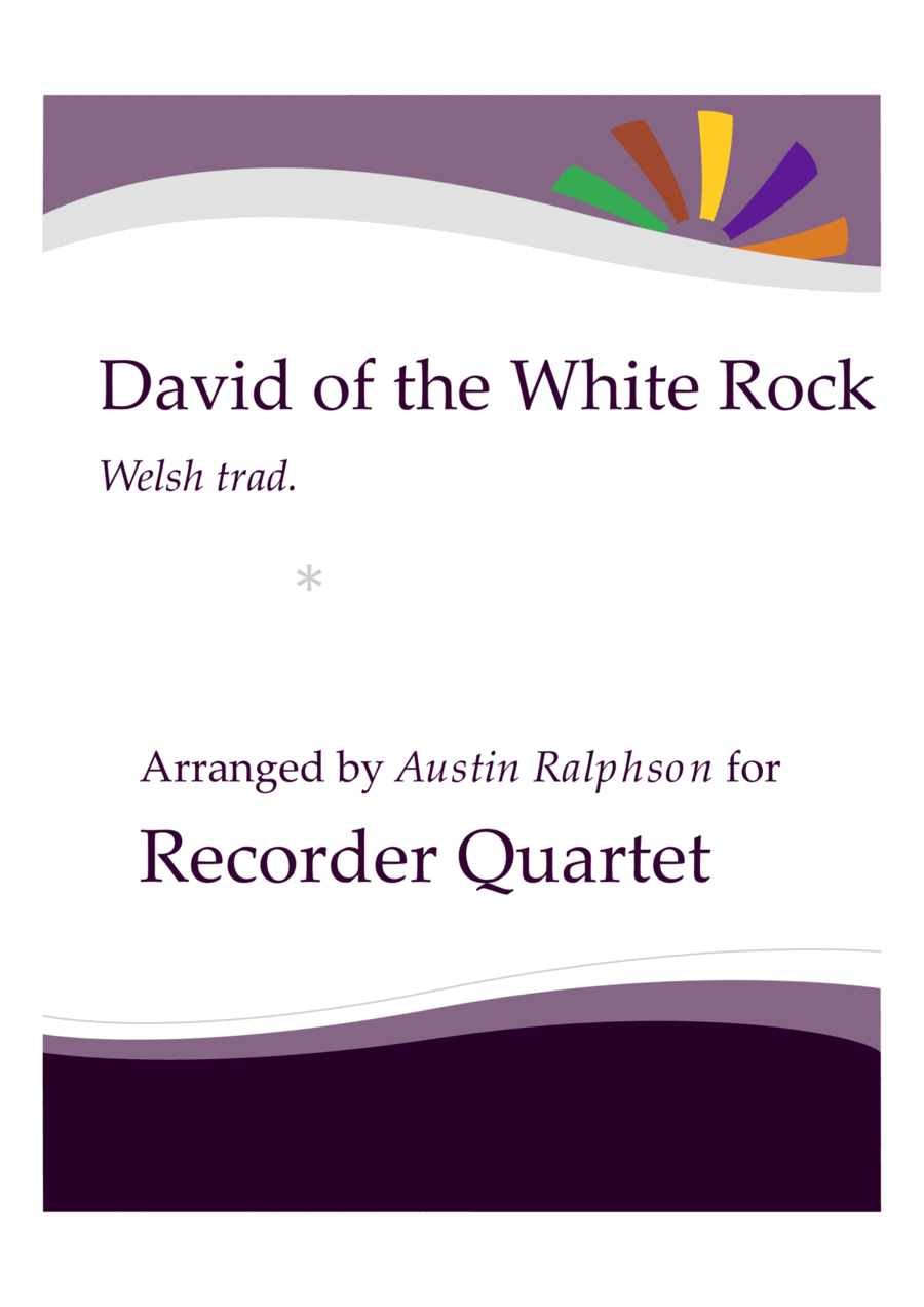 David of the White Rock - recorder quartet Soprano Recorder scores gallery preview page 1