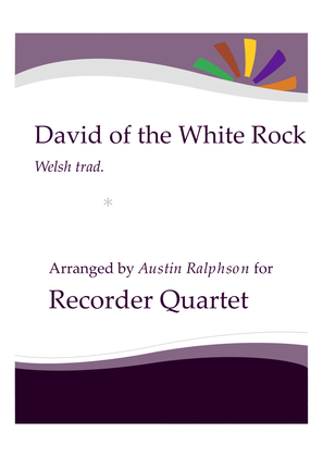Book cover for David of the White Rock - recorder quartet