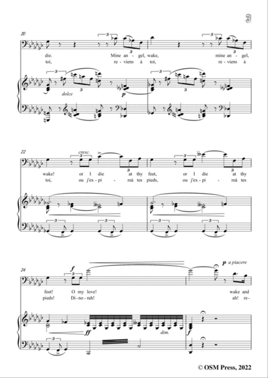 Meyerbeer-Ah!Mon remords te venge,from Pardon de Ploermel Voice scores gallery preview page 5