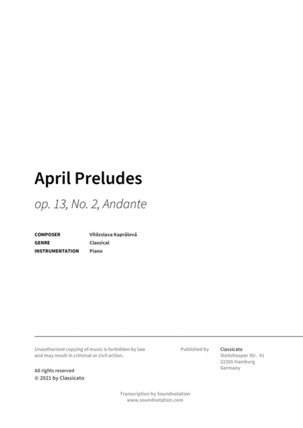 April Preludes image number null