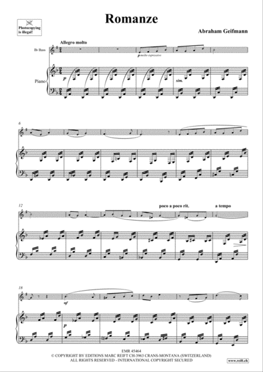 Romanze Voice Solo scores gallery preview page 3