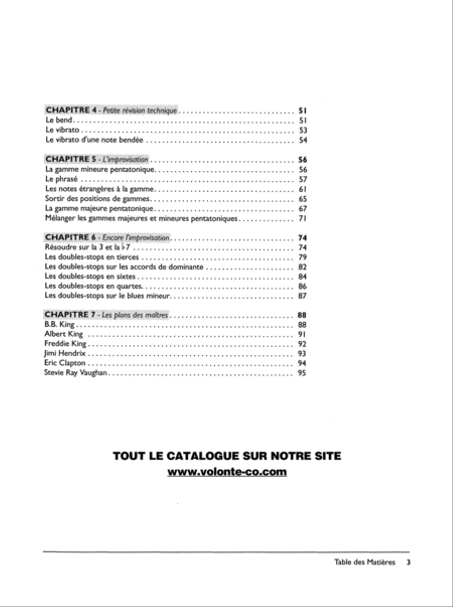 Blues Guitar Intermediaire Electric Guitar scores gallery preview page 3