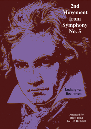Book cover for 2nd Movement from Symphony No. 5 (Beethoven) - Brass Band