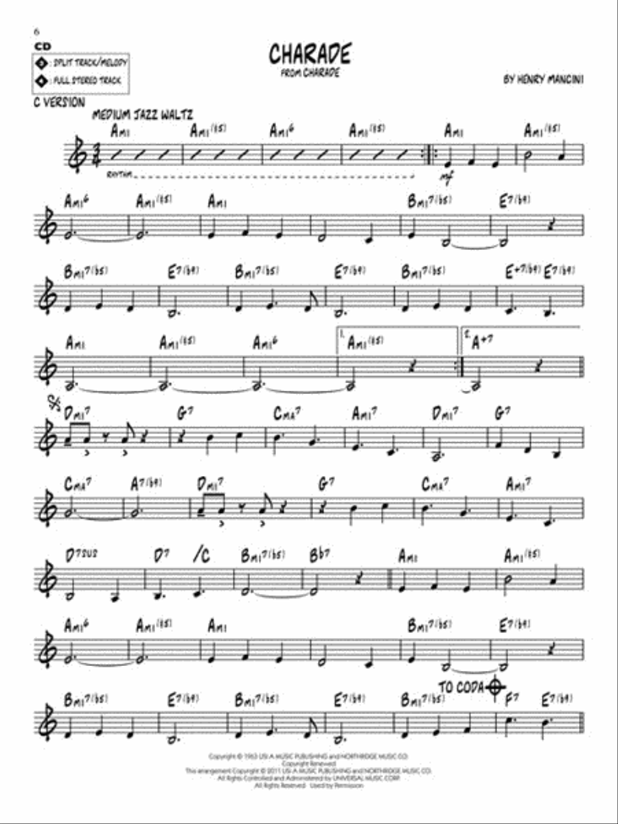 Henry Mancini C Instrument scores gallery preview page 5