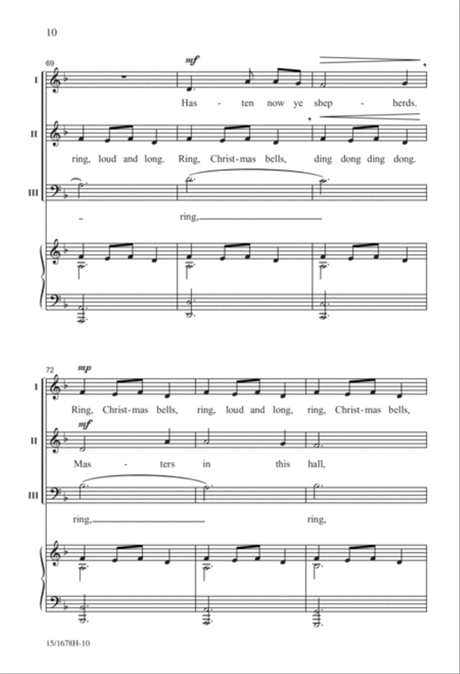 Christmas...In About Three Minutes 3-Part scores gallery preview page 11