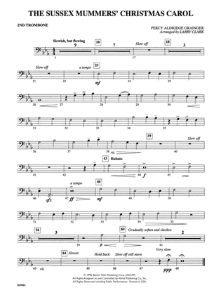 The Sussex Mummers' Christmas Carol: 2nd Trombone