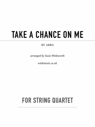 Book cover for Take A Chance On Me