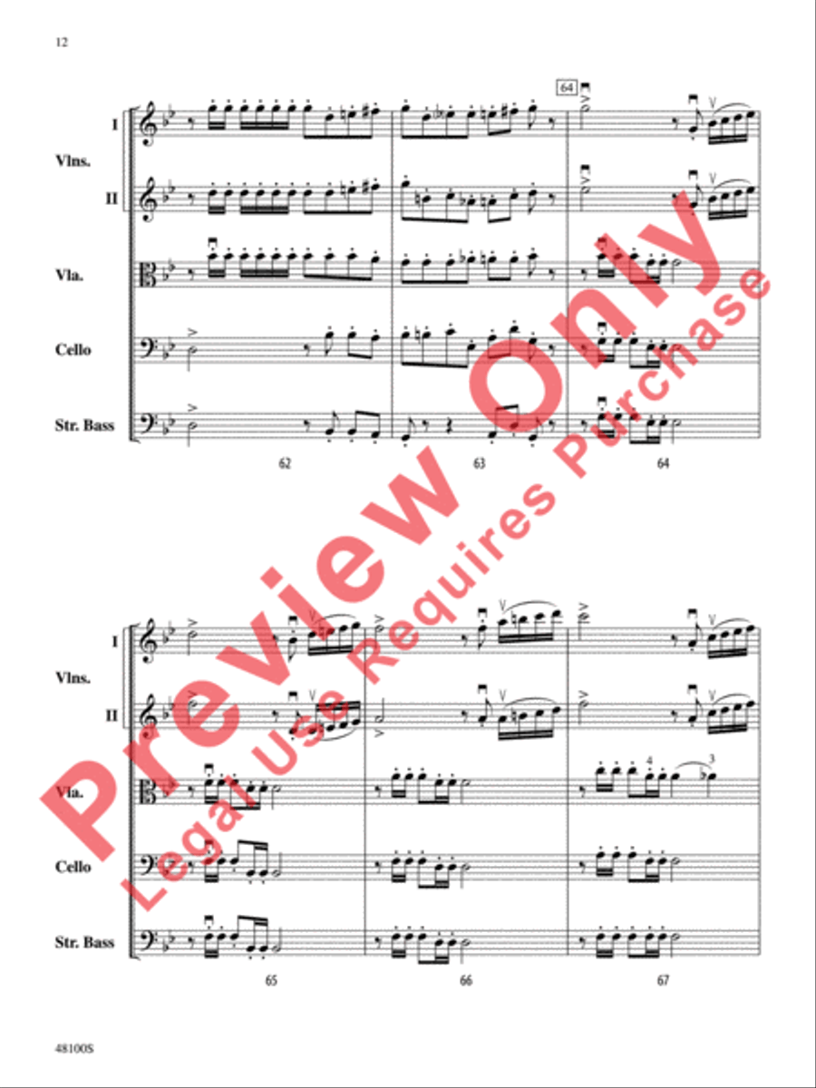 Prelude in G Minor String Orchestra scores gallery preview page 13