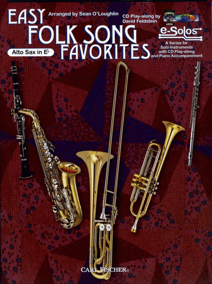 Easy Folk Song Favorites by Various Alto Saxophone - Sheet Music