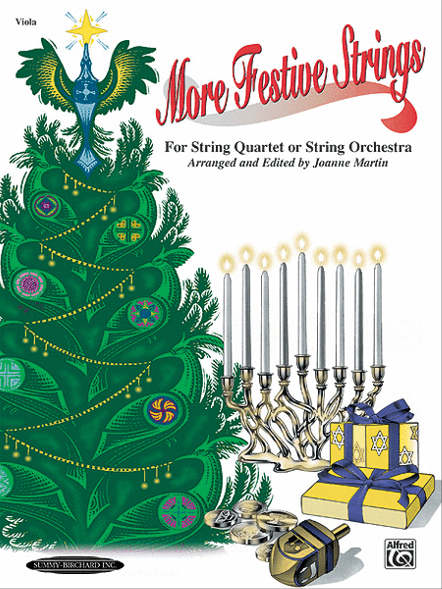 More Festive Strings for String Quartet or String Orchestra String Quartet scores gallery preview page 1