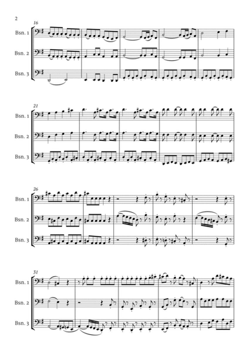 Eine kleine Nachtmusik in G Major by Mozart K 525 for Bassoon Trio image number null