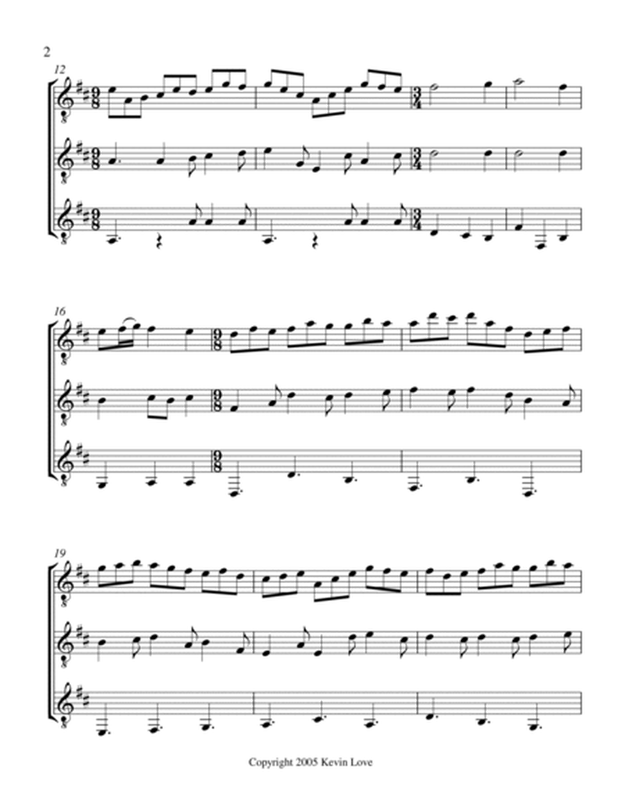 Jesu, Joy of Man's Desiring (Guitar Trio) - Score and Parts image number null