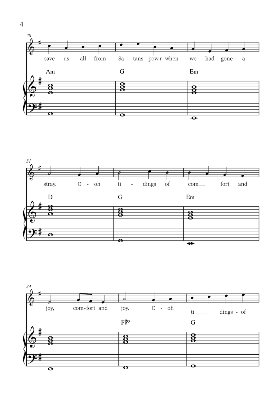 God Rest Ye Merry, Gentlemen Violin Solo scores gallery preview page 4