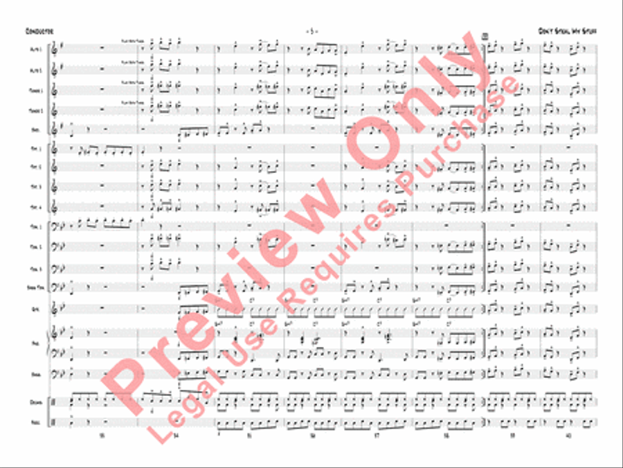 Don't Steal My Stuff Don't Steal My Stuff Jazz Ensemble scores gallery preview page 8