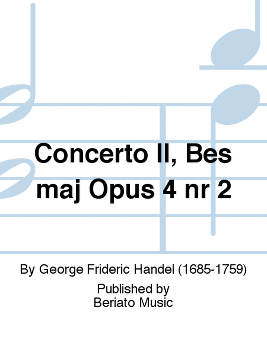 Concerto II, Bes maj Opus 4 nr 2