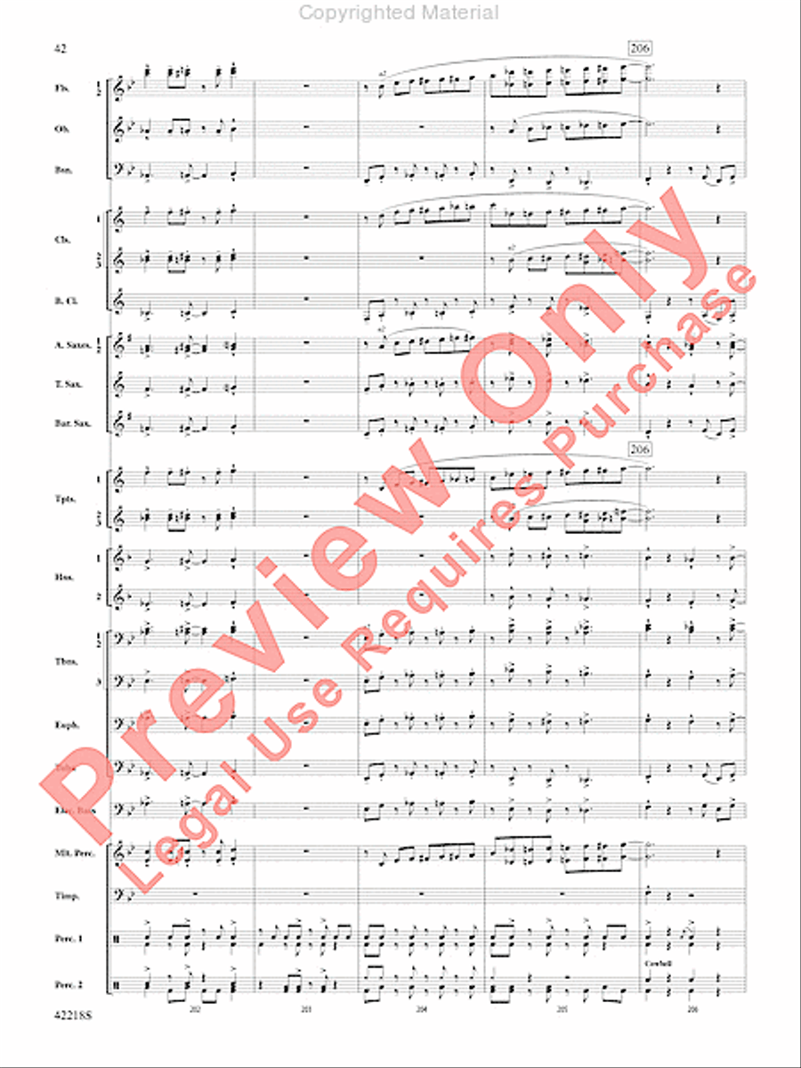 Tower of Power Greatest Hits Concert Band scores gallery preview page 41