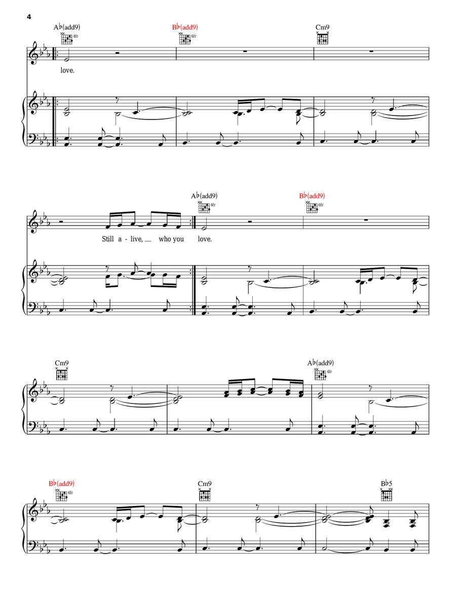 Perth Perth Piano, Vocal, Guitar scores gallery preview page 4