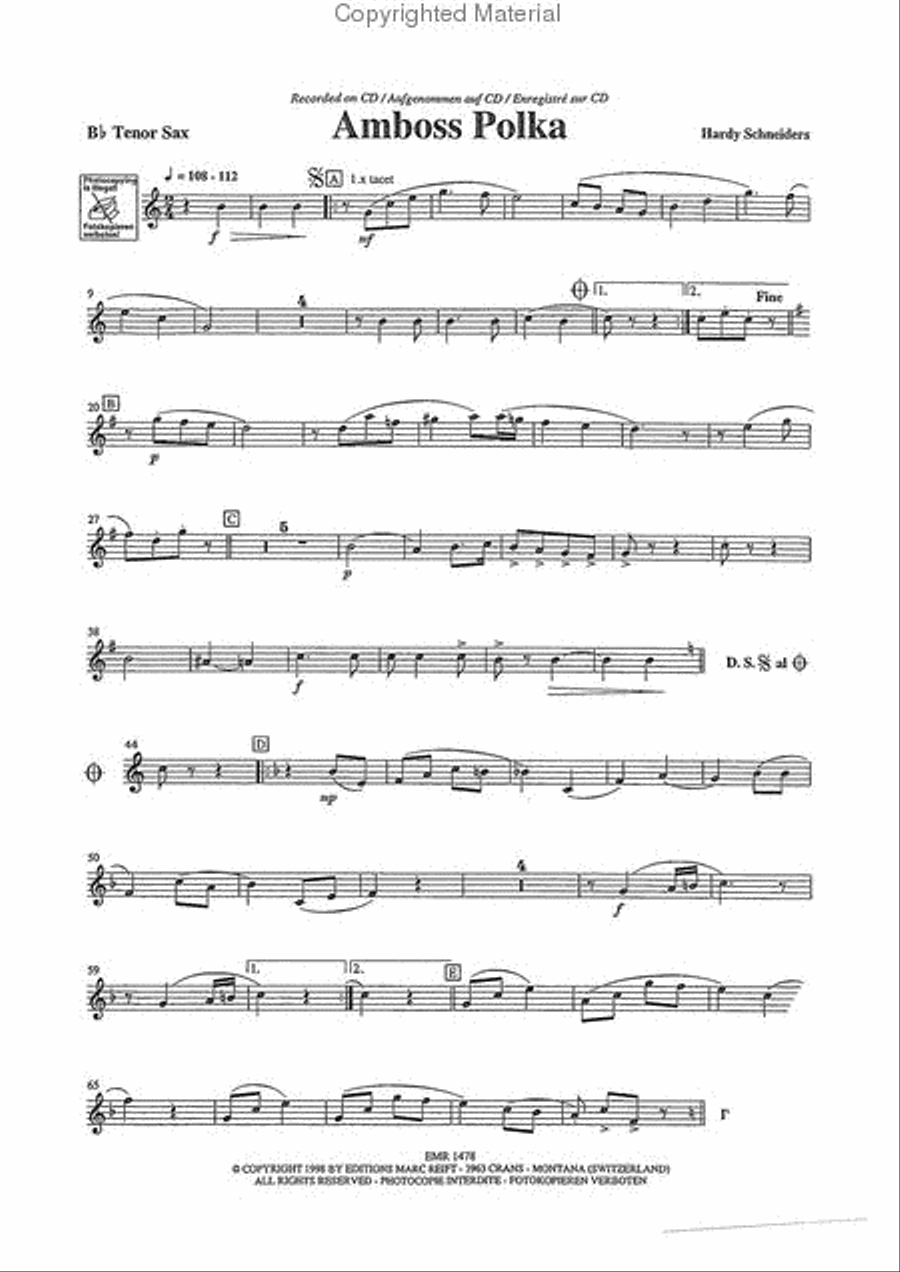 Play The 1st Tenor Saxophone With The Marc Reift Orchestra Concert Band scores gallery preview page 4