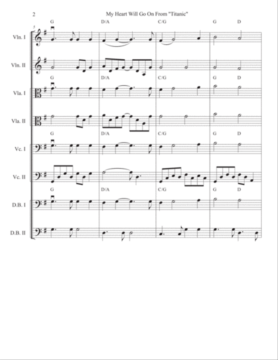 My Heart Will Go On (Love Theme from Titanic) Cello scores gallery preview page 2