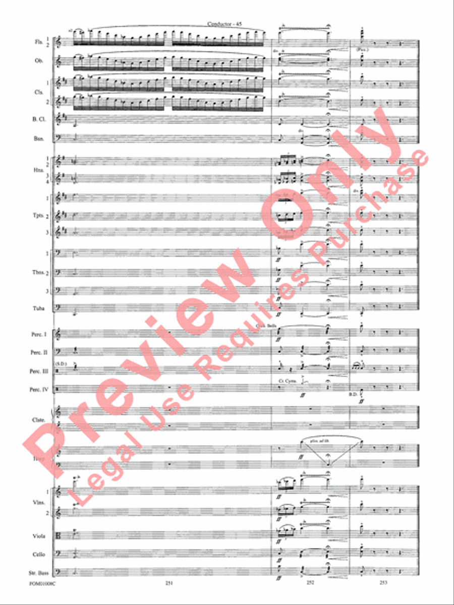 Harry Potter Symphonic Suite Full Orchestra scores gallery preview page 48