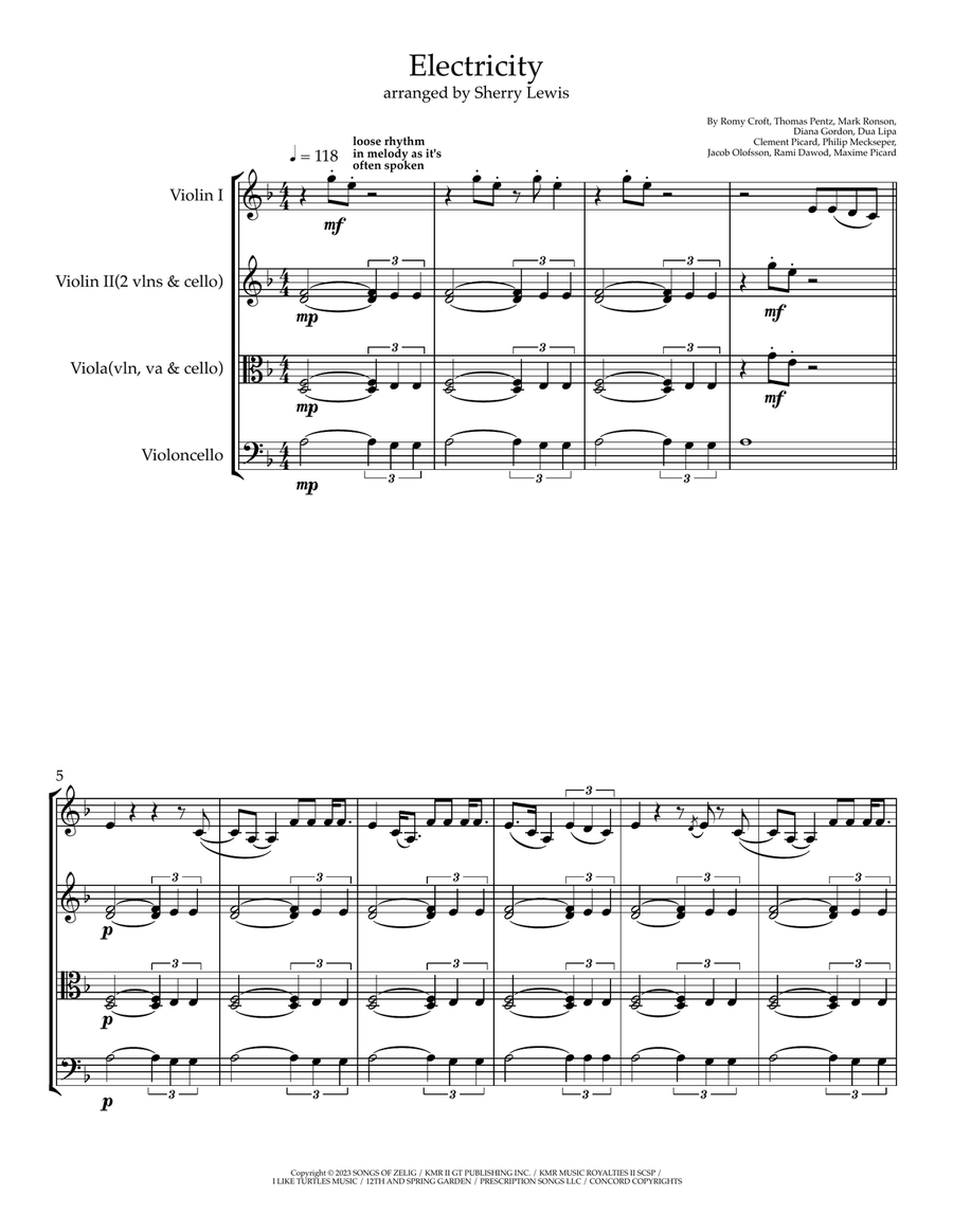 Electricity String Trio scores gallery preview page 3