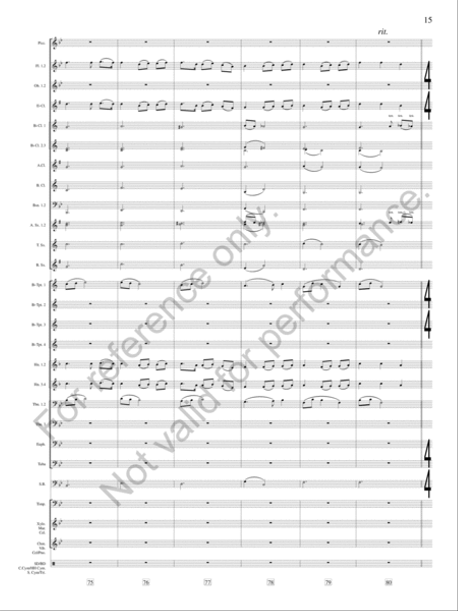 Joyance Concert Band scores gallery preview page 16