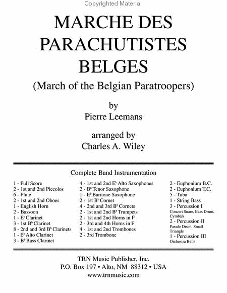 Marche des Parachutistes Belges image number null
