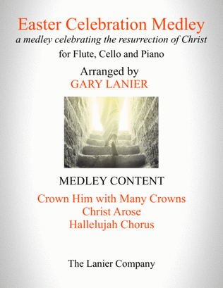 Book cover for EASTER CELEBRATION MEDLEY (for Flute, Cello and Piano with Instrumental Parts)